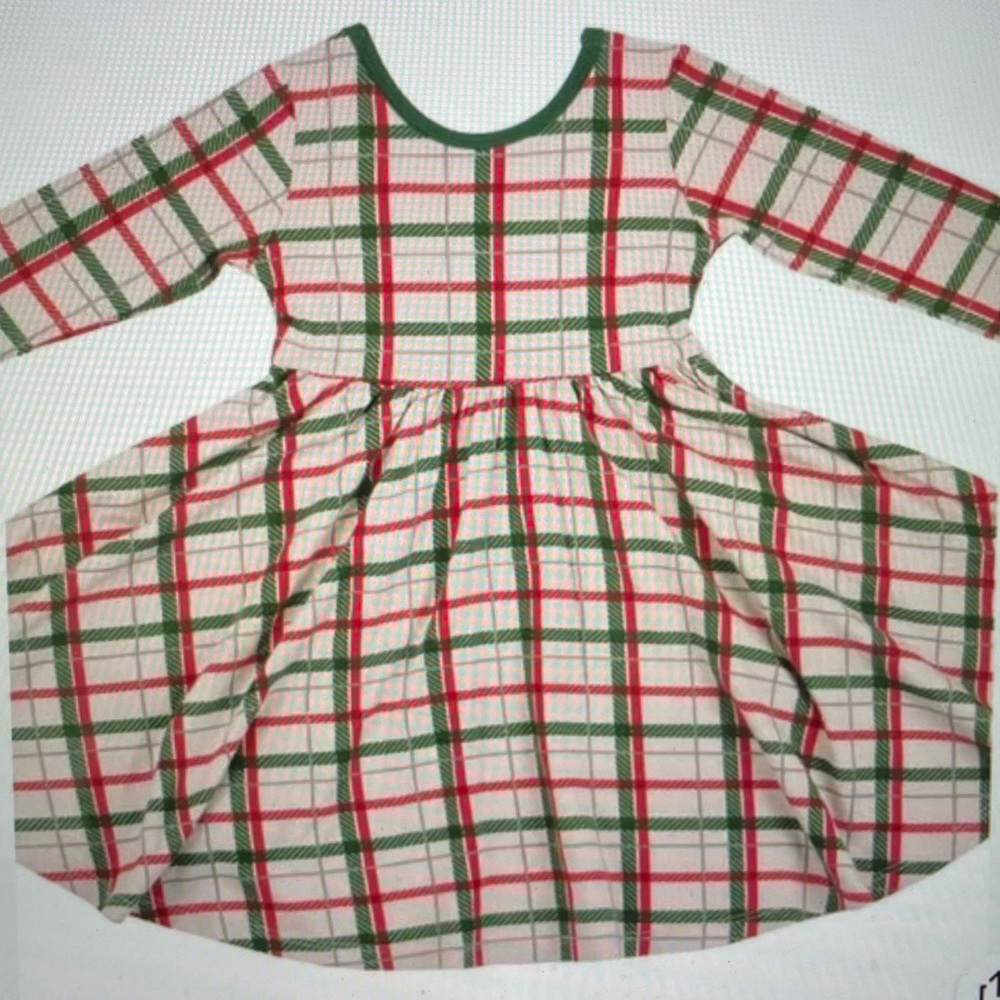 NWT Kyte Baby Hunter Plaid twirl dress